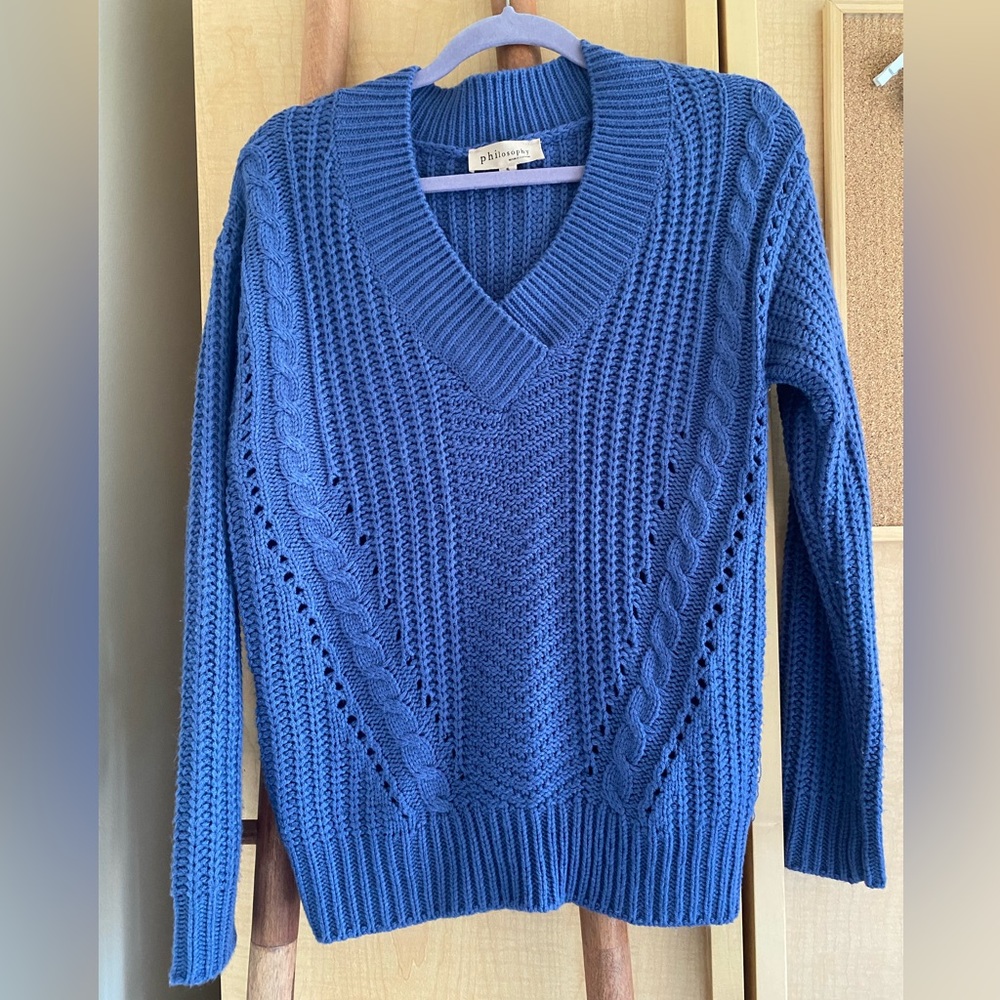 Blue/purple knit sweater